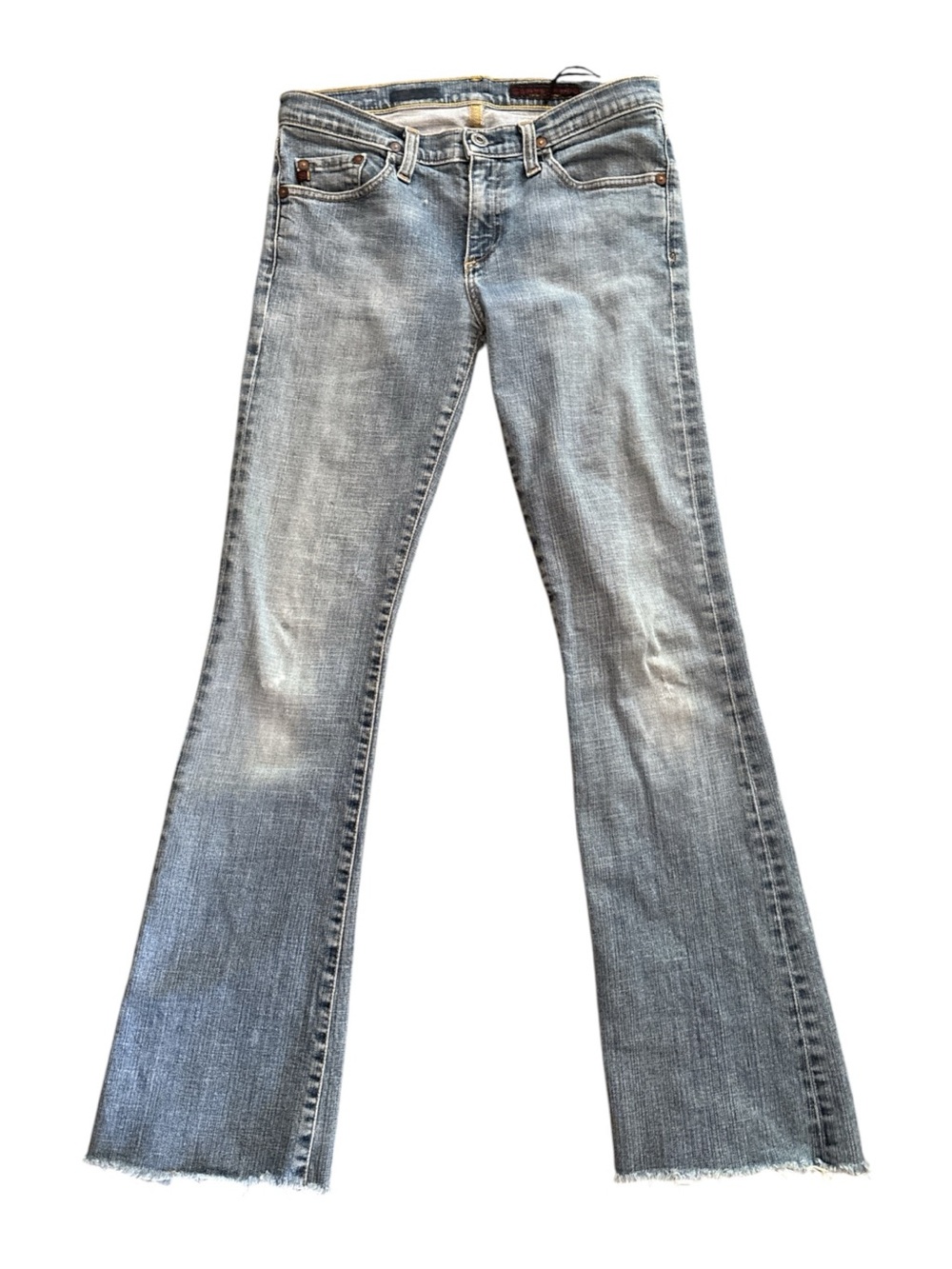 Ag Adriano Goldschmied The Angel Light Blue Flare Boot Cut Jeans Y2K